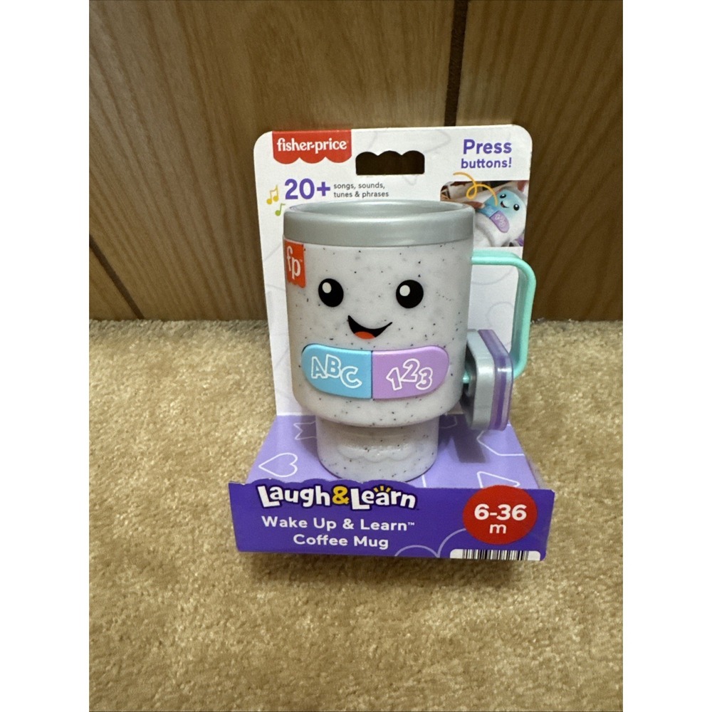 Fisher-Price‎ Laugh & Learn: Wake Up & Learn Coffee Mug 6-36 Months New